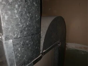 Furnace installation on a Rheem system in Sandy, UT, April 27, 2020