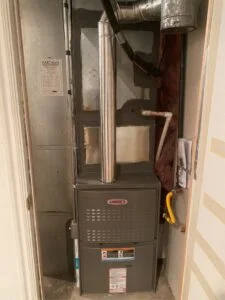 Furnace installation on a Lennox system in Cottonwood Heights, UT, November 9, 2020