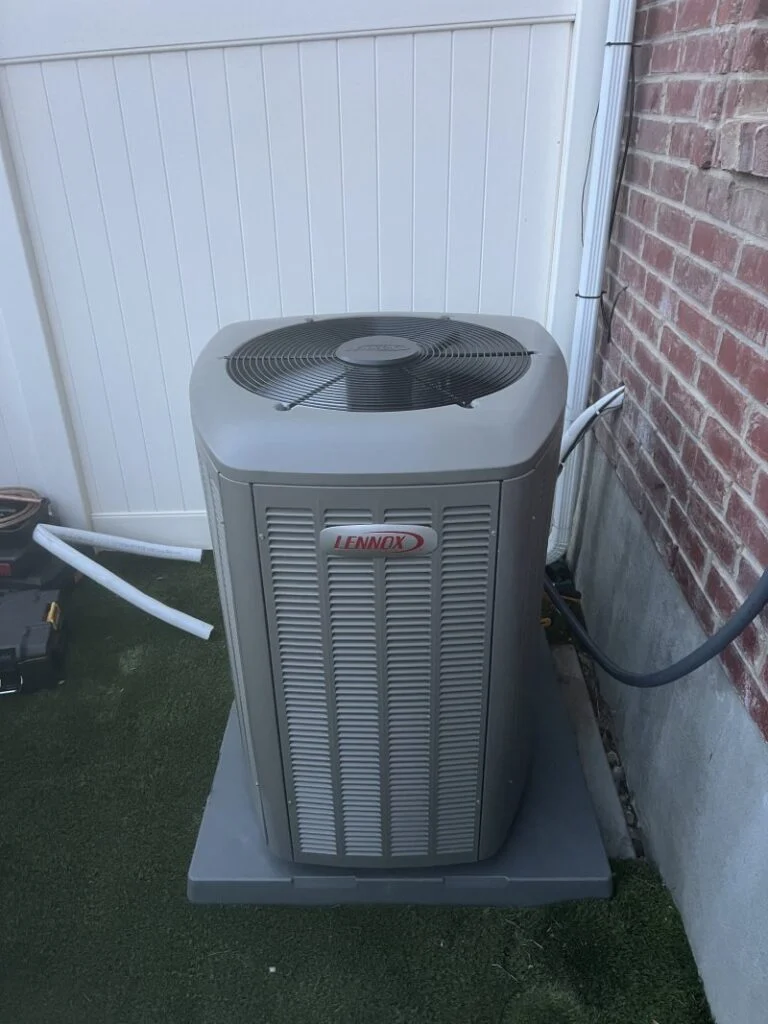 Furnace installation on a Lennox system in South Jordan, UT, August 27, 2026