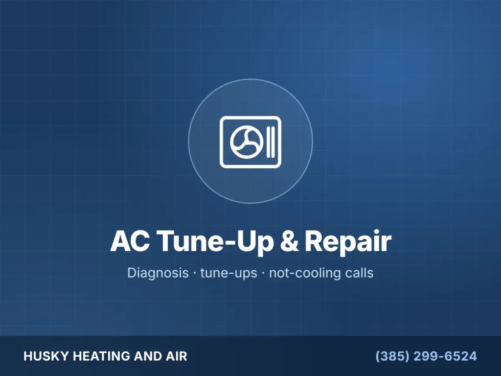 AC tune-up and repair by Husky Heating and Air