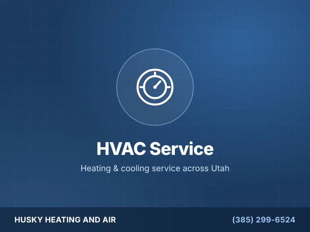 Heating and cooling service by Husky Heating and Air