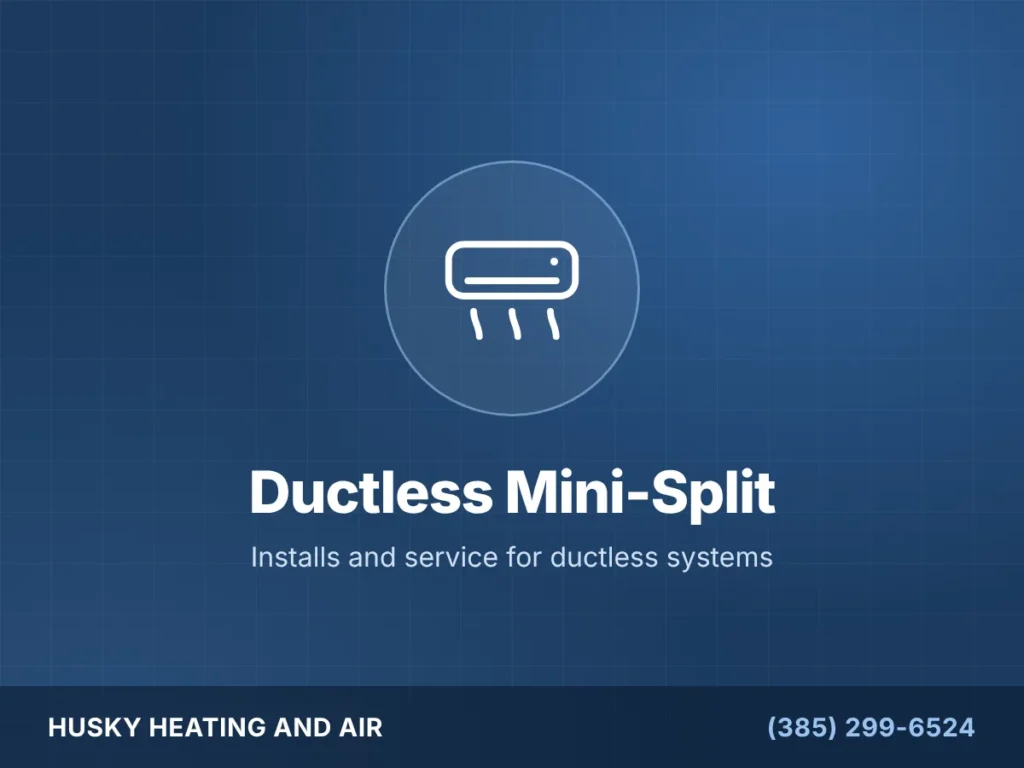 Ductless mini-split installation and service by Husky Heating and Air