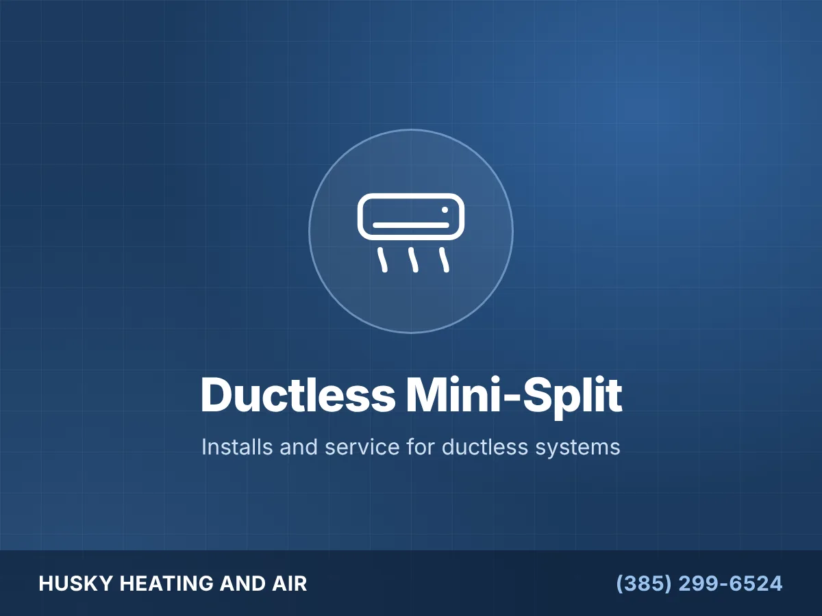 Ductless mini-split installation and service by Husky Heating and Air